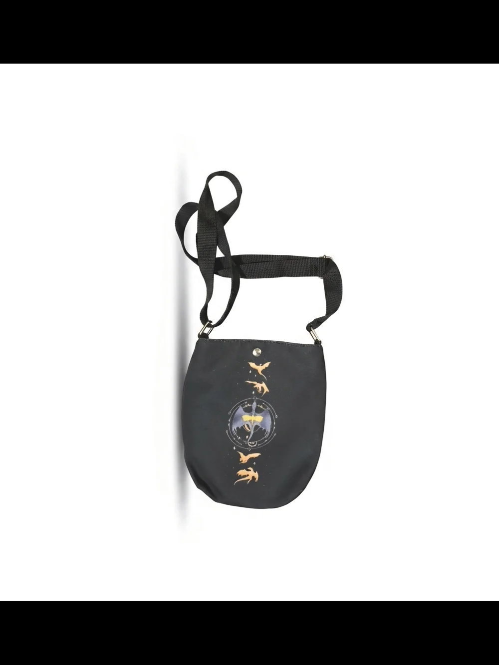 💥Black Crossbody Shoulder Bag with Motif